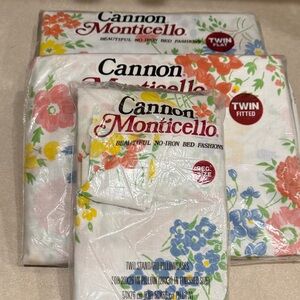 Cannon Monticello Floral Twin Bed Sheet Set